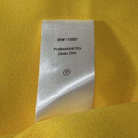 Jason Wu Dress Womens 6 Yellow Lemon Sleeveless‎ Maxi Fit Flare Formal Elegant - Picture 13 of 16